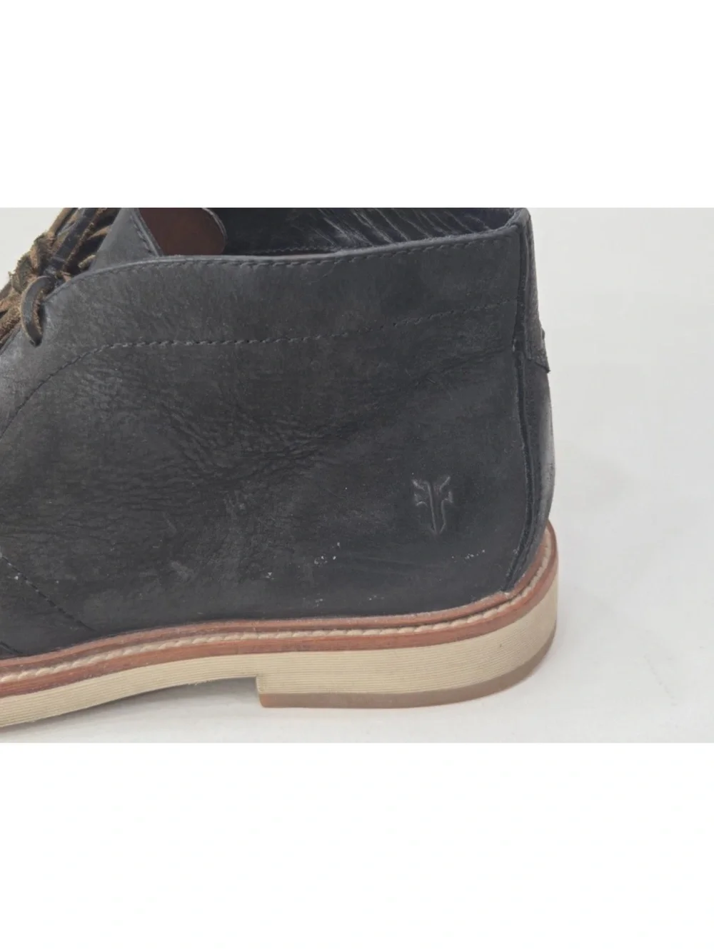 Frye Paul Chukka Boot Suede Black Size 9.5 Mens